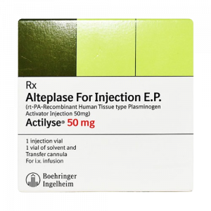 ACTILYSE 50 MG ( ALTEPLASE ) FOR IV INFUSION 2 SOLVENTS + 2 SOLVENTS